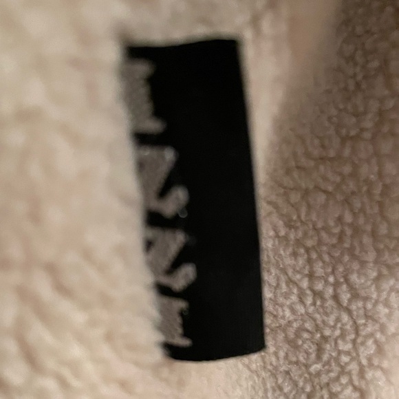 Rothschild Plush women’s M IZZI hooded‎ coat Cream zipper w/drawstring waist - Picture 3 of 8